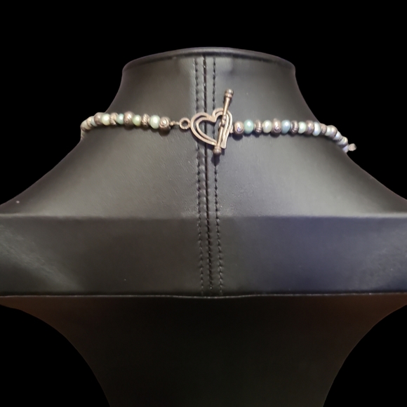 18" Vintage Glass And Beaded Necklace - Picture 2 of 2